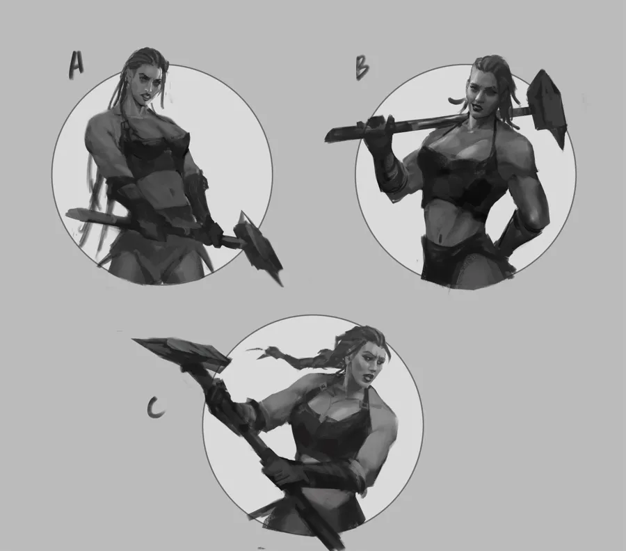 Lius Lasahido, Artwork, Sketch options