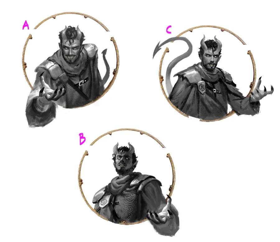 Lius Lasahido, Artwork, Sketch options