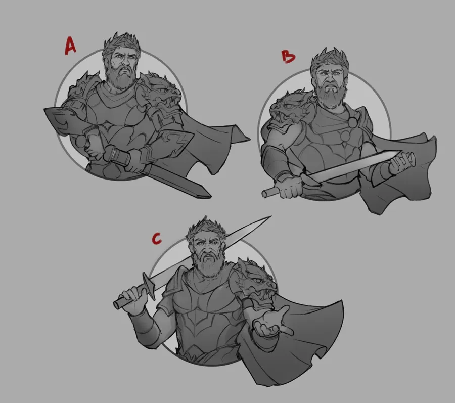 Lius Lasahido, Artwork, Sketch options