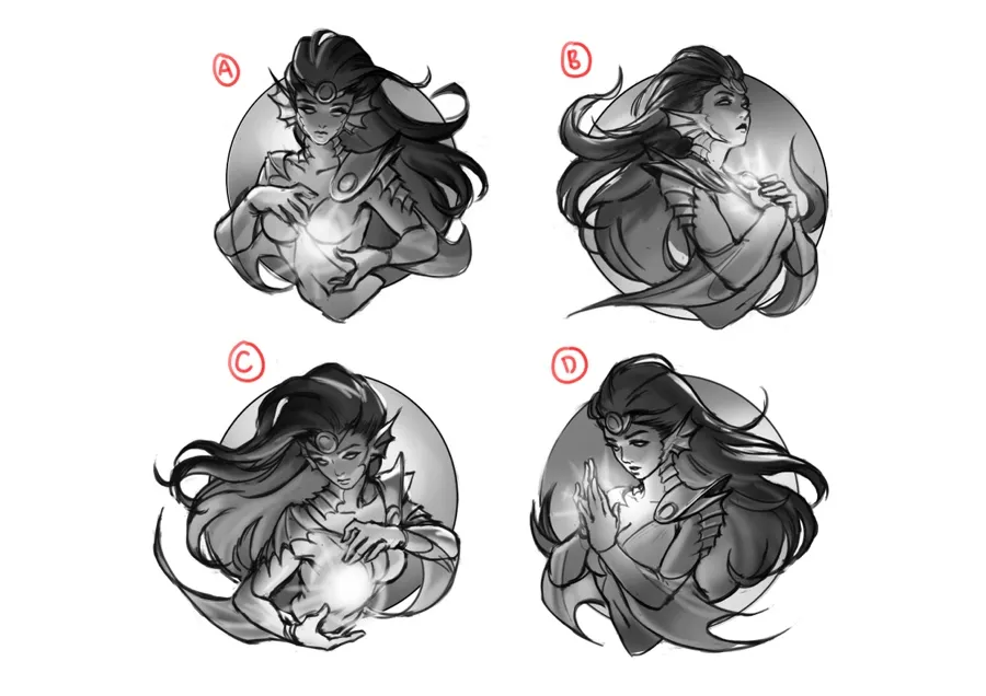 Lius Lasahido, Artwork, Sketch options